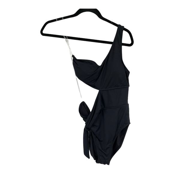 La Blanca bathing suit Island Goddess Cutout one shoulder one piece size 4 - Picture 2 of 5